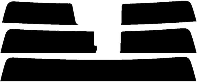 Rvinyl Window Tint Kit Compatible with Nissan Frontier 2022-2024 4 Door - 5% - Single Ply No Bubble Film - Do it Yourself Vehicle Windshield Visor Strip
