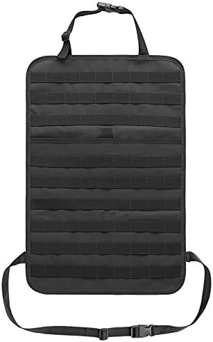 Tactical Seat Back Organizer, Od Green Molle Seat Covers, Tactical Car Vehicle Panel with Pouches for Truck Seat Back Organizers
