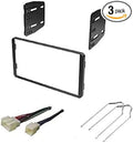 ASC Car Stereo Install Dash Kit, Wire Harness, and Tool for Double Din Aftermarket Radio - Compatible With Select Ford, Linco