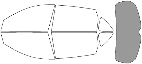 Rvinyl Window Tint Kit Compatible with Acura RDX 2019-2025 - Rear Windshield Precut Kit - 50%