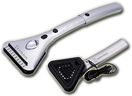 Zento Deals Heated Car Window Snow/Ice Scraper with Light - Extendable 12V LED Light with 15.8 feet Long Cord (8)