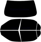 TRUE LINE Automotive DIY Car Window Tinting Kit - Customize Shade: 5%, 20%, 35%, 50% for All Sides & Back Windows - Precut Tint Blocks 99% UV Rays No Excess to Remove