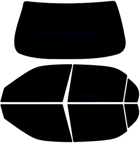 TRUE LINE Automotive DIY Car Window Tinting Kit - Customize Shade: 5%, 20%, 35%, 50% for All Sides & Back Windows - Precut Tint Blocks 99% UV Rays No Excess to Remove