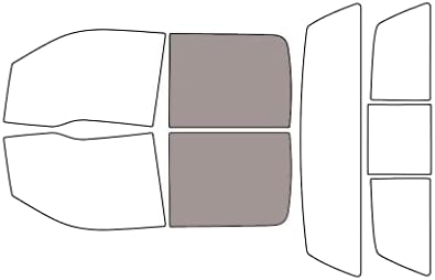Rvinyl Window Tint Kit Compatible with Ford F-150 2009-2014 (4 Door) - Back Precut Kit - 50%