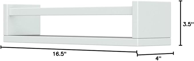 Forbena Floating Nursery Book Shelves for Wall Set of 4, White Wall Bookshelf for Kids Room, Small Wood Book Shelf Bookshelve