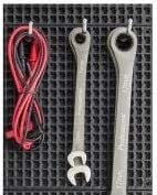 Ascend Tools Accessories for Organizer Genie Pegboards to Scale Up Organized Workspace (Metal Hooks 2 inch/50 mm - 10 Pieces)