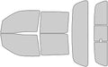 Rvinyl Window Tint Kit Compatible with Nissan Frontier 2022-2024 (4 Door Crew Cab) - Complete Precut Kit - 50%