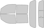 Rvinyl Window Tint Kit Compatible with Nissan Frontier 2022-2024 (4 Door Crew Cab) - Complete Precut Kit - 20%