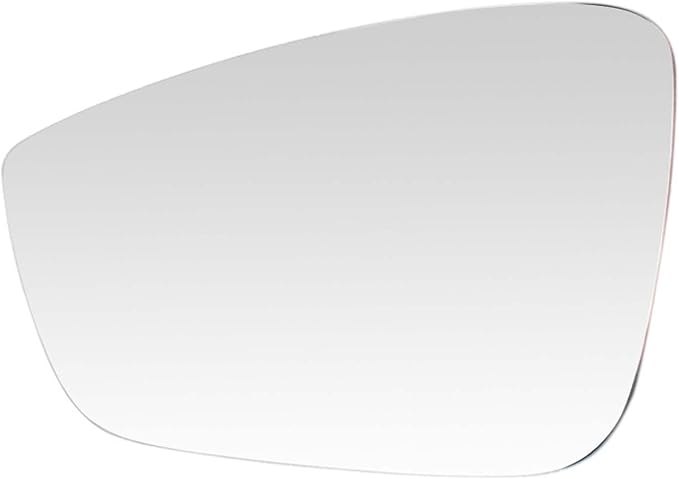 TRQ Driver Side Manual Mirror Glass Snap On Clear Compatible with 2011-2018 Volkswagen Jetta VW1324119