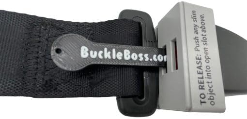 Buckle Boss Original Classic Seat Belt Lock | Original Seat Belt Guard Made with Strong ABS | for Special Needs Passengers | Easy Installation | Preventing Passengers from Unbuckling Their Seat Belts