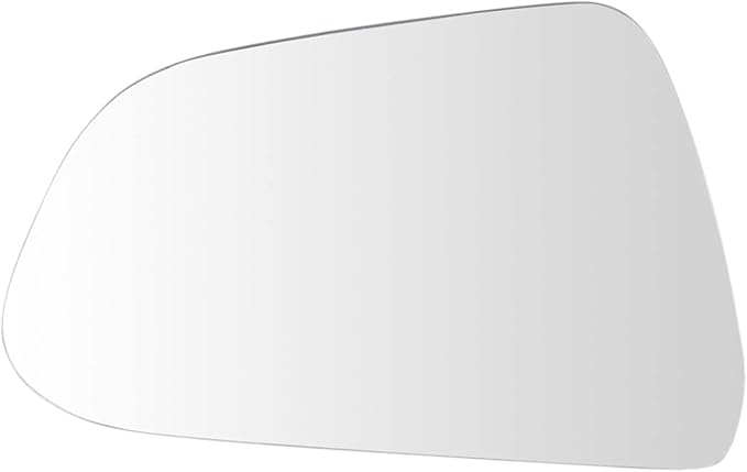 TRQ Driver Side Mirror Glass Heated Snap On Clear Compatible with 2017-2023 Tesla Model 3 TA1324101