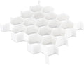Whitmor Honeycomb Drawer Organizer, 6 PAck White