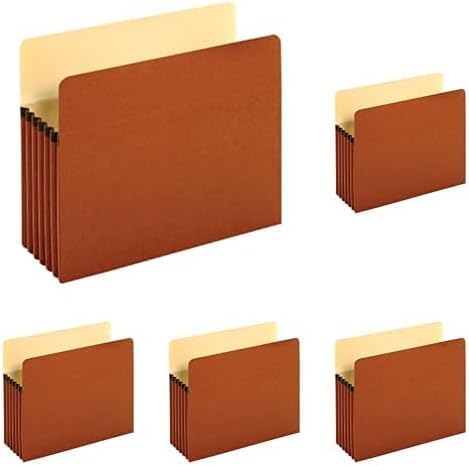 Pendaflex Expanding File Pockets,Letter Size,File Organizer for School,Home or Office,5.25" Expansion,Reinforced with Dupont™