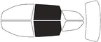 Rvinyl Window Tint Kit Compatible with Dodge Journey 2009-2020 - Back Precut Kit - 20%