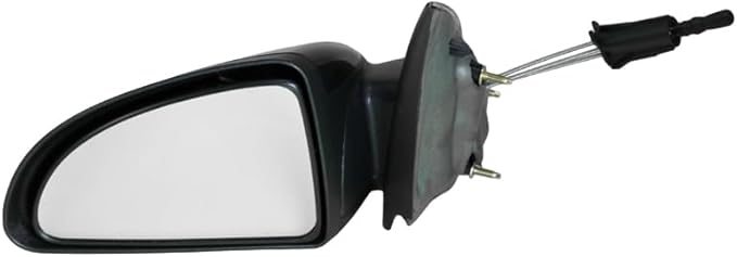 TRQ 2 Piece Driver and Passenger Side Mirror Assembly Set Manual Adjustment Non-Heated No Memory Black Compatible with 2005-2