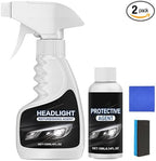 Headlight Cleaner, Headlight Restoration Kit, Automotive Headlamp Restoration Fluid Kit, Q4 Headlight Restoration, for All Ve