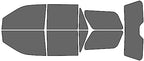 Rvinyl Window Tint Kit Compatible with Ford Expedition 2018-2024 - Complete Precut Kit - 35%