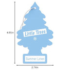 LITTLE TREES Car Air Freshener | Hanging Tree Provides Long Lasting Scent for Auto and Home | 24 Air Fresheners |Summer Linen