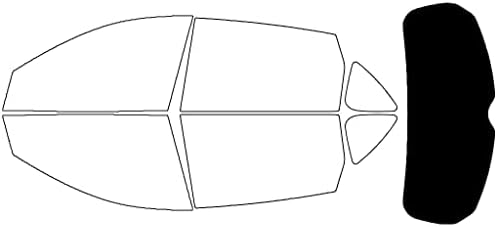 Rvinyl Window Tint Kit Compatible with Acura RDX 2019-2025 - Rear Windshield Precut Kit - 5%