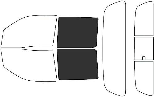 Rvinyl Window Tint Kit Compatible with Nissan Frontier 2022-2024 (4 Door Crew Cab) - Back Precut Kit - 20%