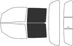 Rvinyl Window Tint Kit Compatible with Nissan Frontier 2022-2024 (4 Door Crew Cab) - Back Precut Kit - 20%