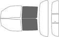 Rvinyl Window Tint Kit Compatible with Nissan Frontier 2022-2024 (4 Door Crew Cab) - Back Precut Kit - 35%