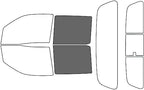 Rvinyl Window Tint Kit Compatible with Nissan Frontier 2022-2024 (4 Door Crew Cab) - Back Precut Kit - 35%