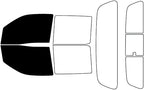 Rvinyl Window Tint Kit Compatible with Nissan Frontier 2022-2024 (4 Door Crew Cab) - Front Precut Kit - 5%