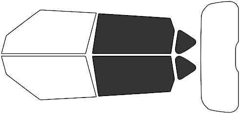 Rvinyl Window Tint Kit Compatible with Kia Soul 2014-2019 - Back Precut Kit - 20%
