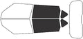 Rvinyl Window Tint Kit Compatible with Kia Soul 2014-2019 - Back Precut Kit - 20%