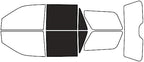 Rvinyl Window Tint Kit Compatible with Ford Expedition 2018-2024 - Black 5% - Single Ply No Bubble Film - Do it Yourself Vehicle Back Precut Kit