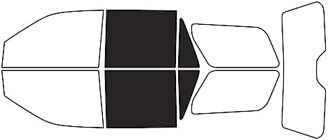 Rvinyl Window Tint Kit Compatible with Ford Expedition 2018-2024 - Black 5% - Single Ply No Bubble Film - Do it Yourself Vehicle Back Precut Kit