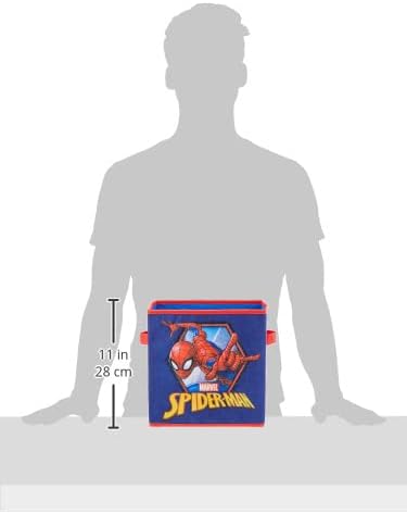 Marvel Spiderman Set of 2 Durable Storage Cubes with Handles
