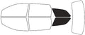 Rvinyl Window Tint Kit Compatible with Dodge Journey 2009-2020 - Cargo Precut Kit - 20%