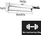 Pull-Out Clothes Rail,Extendable Clothes Rail with 2 Sliding Track,Pull Out Closet Rod Wardrobe Rail Clothes Rack,Closet Orga
