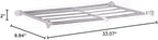 Hershii Expandable Shelf Rod Closet System Heavy Duty Clothes Hanger Adjustable DIY Storage Organizer Shoe Rack
