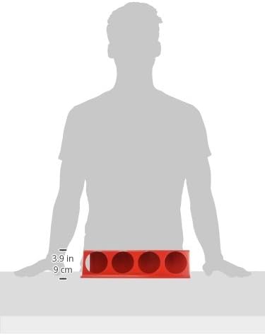 Wall Control Pegboard Spray Can Holder Bracket and Aerosol Can Organizer Pegboard and Slotted Tool Board - Red