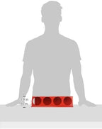 Wall Control Pegboard Spray Can Holder Bracket and Aerosol Can Organizer Pegboard and Slotted Tool Board - Red