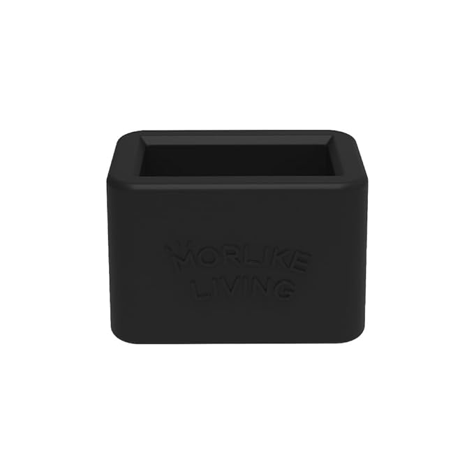 Morlike Silicone Buckle Holder Booster (Black, 1 Pack)