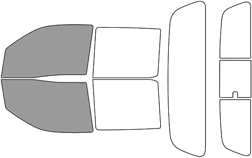 Rvinyl Window Tint Kit Compatible with Nissan Frontier 2022-2024 (4 Door Crew Cab) - Front Precut Kit - 50%