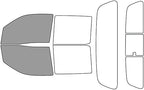 Rvinyl Window Tint Kit Compatible with Nissan Frontier 2022-2024 (4 Door Crew Cab) - Front Precut Kit - 50%