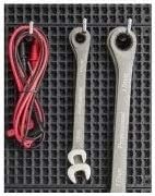 Ascend Tools Accessories for Organizer Genie Pegboards to Scale Up Organized Workspace (Metal Hooks 2.76 inch/70 mm - 10 Piec