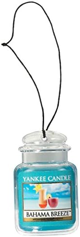 Yankee Candle Car Jar Ultimate 3-Pack, Bahama Breeze, Black Coconut, Turquoise Sky, Hanging Air Freshener, Neutralizes Odors,