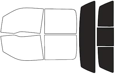 Rvinyl Window Tint Kit Compatible with Ford F-150 2009-2014 4 Door - Black 20% - Single Ply No Bubble Film - Do it Yourself Vehicle Rear Windshield Precut Kit
