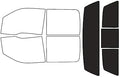 Rvinyl Window Tint Kit Compatible with Ford F-150 2009-2014 4 Door - Black 20% - Single Ply No Bubble Film - Do it Yourself Vehicle Rear Windshield Precut Kit