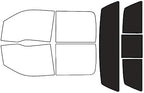 Rvinyl Window Tint Kit Compatible with Ford F-150 2009-2014 4 Door - Black 20% - Single Ply No Bubble Film - Do it Yourself Vehicle Rear Windshield Precut Kit