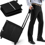 Fireproof File Box with Wheels, Collapsible Rolling Fireproof Document Bag with Lock, Fireproof Box with Handle & Casters, Mo