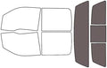 Rvinyl Window Tint Kit Compatible with Ford F-150 2009-2014 4 Door - Black 35% - Single Ply No Bubble Film - Do it Yourself Vehicle Rear Windshield Precut Kit