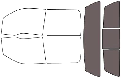 Rvinyl Window Tint Kit Compatible with Ford F-150 2009-2014 4 Door - Black 35% - Single Ply No Bubble Film - Do it Yourself Vehicle Rear Windshield Precut Kit