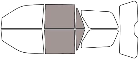 Rvinyl Window Tint Kit Compatible with Ford Expedition 2018-2024 - Back Precut Kit - 50%